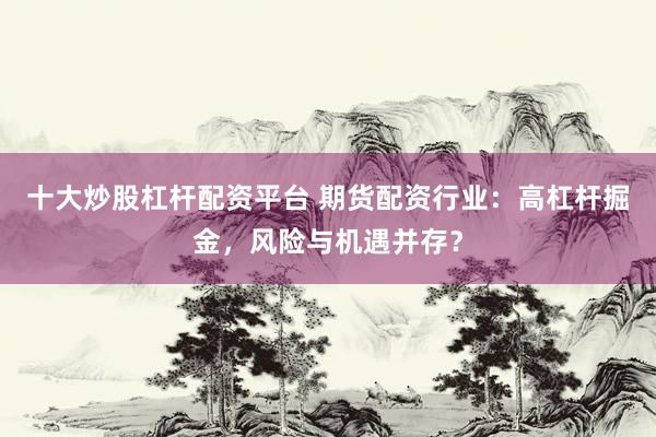 十大炒股杠杆配资平台 期货配资行业：高杠杆掘金，风险与机遇并存？