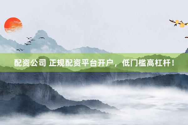配资公司 正规配资平台开户，低门槛高杠杆！