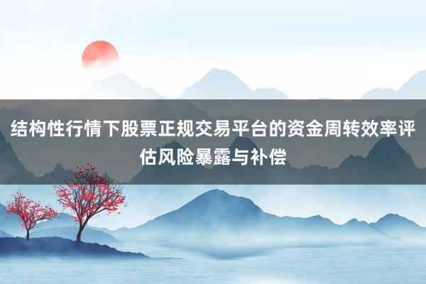 结构性行情下股票正规交易平台的资金周转效率评估风险暴露与补偿