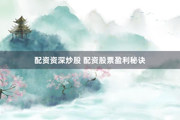 配资资深炒股 配资股票盈利秘诀